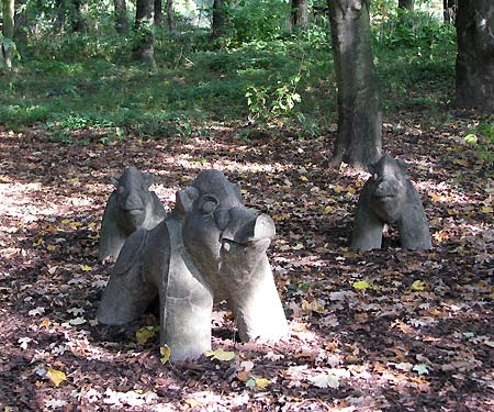 Schweine aus Stein