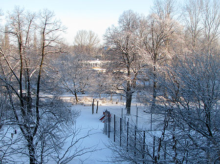 verschneiter Rudolfplatz