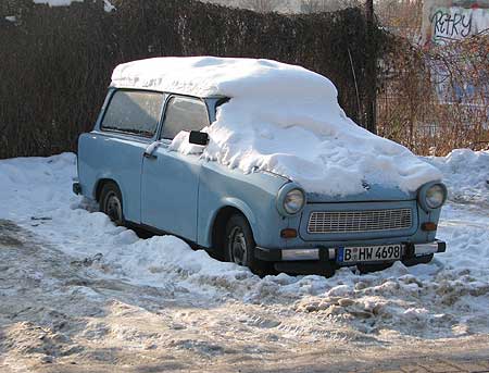 Trabbi im Schnee