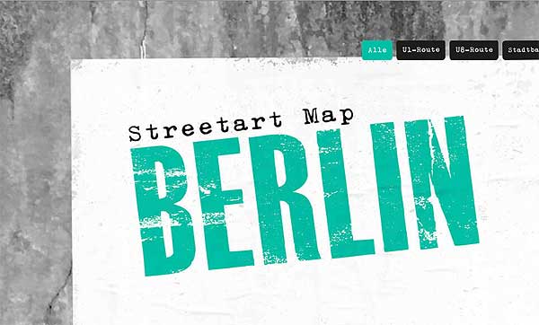 Streetart-Map Berlin