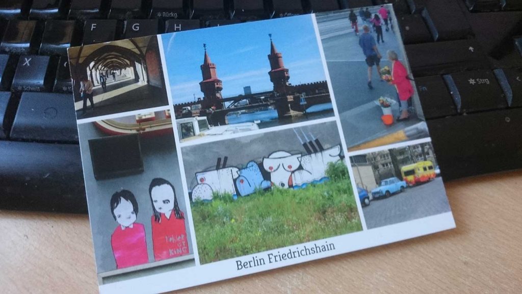 Berlin-Postkarte aus eigenen Fotos