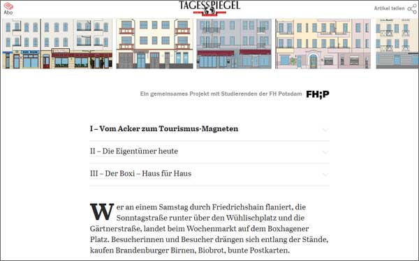 Screenshot Tagesspiegel