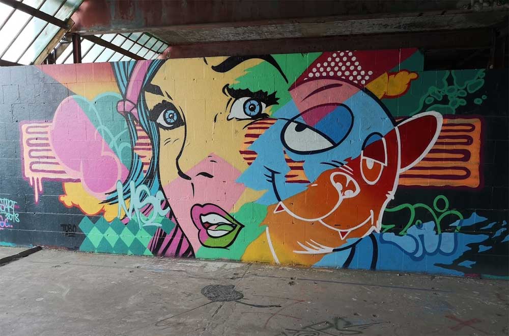 Graffiti-Kunst Teufelsberg